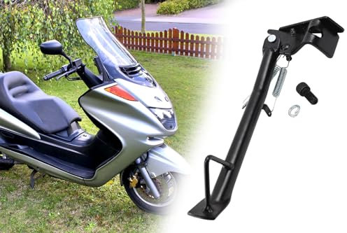 Seitenständer, Kippständer kompatibel mit Yamaha Aerox und MBK Nitro 50 Roller, Länge 250mm, klappbar inkl. Montageschraube