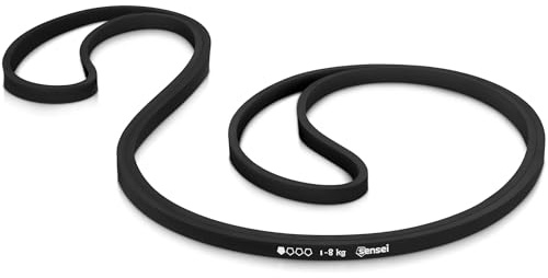 SENSEI® Bande De Résistance (1–8 kg) – Élastique Fitness Léger pour Échauffement, Rééducation Et Yoga – Bande D'Étirement