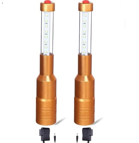 Set med 2 LED-lampor för flaska - Uppladdningsbara stroboskop- och ljusstavar för champagneflaskor, bar, klubb, fest, födelsedag, bröllop, evenemang