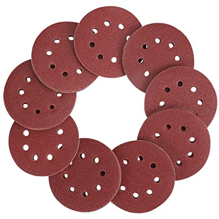 WORKPRO 80-Piece Sanding Disc Set，5-Inch 8-Hole Hook and Loop Sanding Discs, 60, 80, 100, 120, 180, 240, 320, 400 Grits Sandpaper for Random Orbital Sander(Not for Oscillating Tools or Mouse Sander)