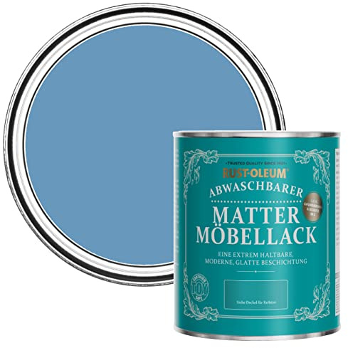 Rust-Oleum Blue Furniture & Skirting Board Paint in Matt Finish - Cornflower Blue 750ml