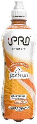 IPRO Hydrate - (12 x 500ml Bottles) Thirst-Quenchingly Healthy Hydration Drink, Placing Wellbeing At The Heart Of Its Chosen Ingredients. Recommended By Park Run (Orange & Pineapple)