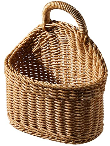 Jute Vävda Förvaringskorgar, Vägghållare Arrangör, Hängande Växter För Köksdekor, Boho Vägkorg För Kök, Vardagsrum, Badrum, Sovrum