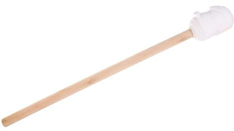 Fiaccola Decorativa Portatile in Legno e Stoffa per Atmosfera Natalizia