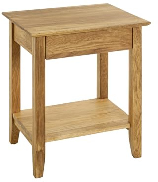 HAKU Konsole, Eiche, Massivholz - Maße: B 50 x H 60 x T 40 cm, Style: Traditional