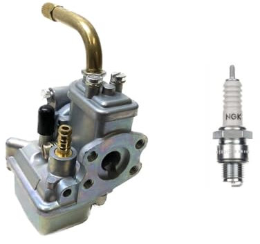 12mm Vergaser 85/12/101 + B6HS Zündkerze Set passend für Hercules Prima 2 3 4 5 S, Kreidler, Puch, Zündapp, Sachs 504 505 Motor
