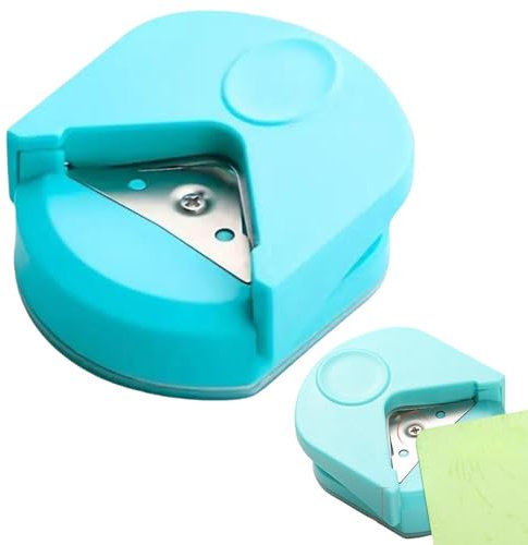 Cutter Round Corner Pun/ches for Paper Crafts, Professional Multifunctional Portable Corner Rounder Pun/ch (Blue)