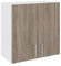 haaus Hängeschrank Karo, 2-türig, Eiche dunkel Sonoma/weiß, 60 x 30 x 60 cm