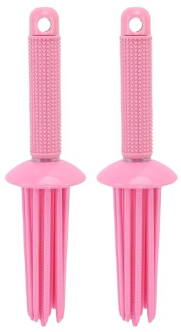 Dioche Pettine Arricciacapelli 2 Pezzi Pettine Arricciacapelli - Soffice Strumento per con 17 Denti Arrotondati per Arricciare Senza Sforzo - Design Antiscivolo - Ideale per Uso Domestico