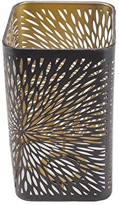 OEBUAFI Pantalla de Lámpara, Diseño de Fuegos Artificiales Huecos de Hierro, Pantalla de Lámpara de Mesa Desmontable de Estilo Moderno con Protección de Revestimiento, para