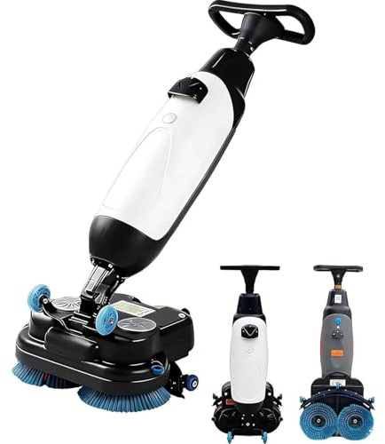 Sunseota Fregadora-Secadora Profesional con Ancho de Limpieza de 43 cm, pulidora y limpiadora Multifuncional, 360 RPM, Limpieza Profunda de baldosas y moquetas. Limpieza de Juntas White-15A