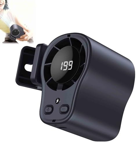 Mini climatiseur portable avec clip pour voiture, ventilateurs de refroidissement personnels rechargeables par USB, écran LED 2026, rotation à 360°, 199 vitesses réglables pour la maison
