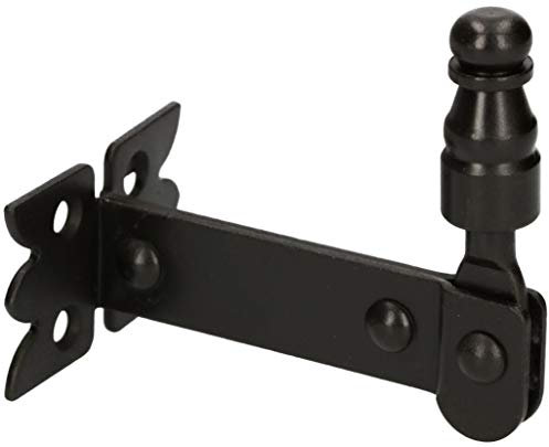 KOTARBAU® Fensterladenhalter 68 mm Einschrauben Fensterhalter Klappladenhalter Fensterladen Fenster Feststeller Pulverbeschichtet Schwarz Stahl