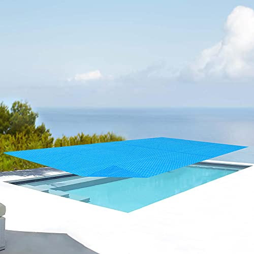[en.casa] Cobertor para Piscina Manta Térmica Rectangular Cubierta para Piscina Jardín Verano Aire Libre Polietileno 260 x 160 cm - Azul