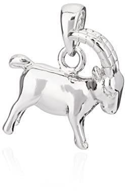 NKlaus Kettenanhänger klein Sternzeichen Steinbock 925 Silber 13x12mm Horoskop Zodiak 11301