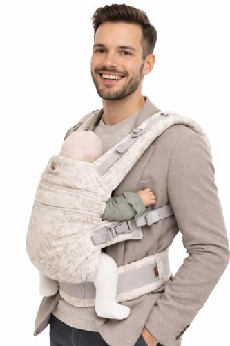 manduca XT Baby Carrier with Adjustable Seat, 3 Position (Front Inward, Hip & Back), Organic Cotton, Grows with Your Baby from Birth to Toddler (3.5-20kg), Limited Edition Botanic Vanilla