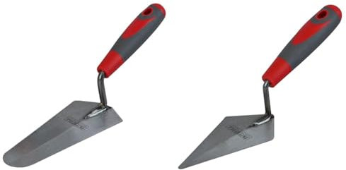Faithfull FAISGTGAUG7 Soft-Grip Gauging Trowel 175mm (7in) & FAISGTPT6 Soft-Grip Pointing Trowel 150mm (6in)
