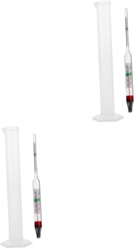GLEAVI 2ensembles Set De Densimètre Aquatique Avec Cylindre Gradué Outil De Test De Salinité Pour Eau De Mer Et Aquariums Précision Et Durabilité Assurées