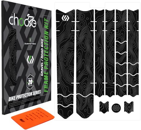 CNCLOL Fahrrad Rahmenschutzfolie für Rennrad/Gravel/MTB/Ebike/Downhill&Enduro, Fahrrad Lackschutzfolie Rahmenschutz Kit-Fahrradrahmen Schutz Schutzfolie Set Vollständiger Schutz