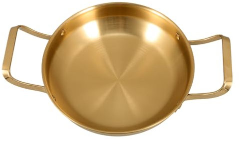 Alipis Pentola in Acciaio Resistente Per Stufati Pentola Per Pasta Pentole Per Cucinare Padella Per Paella Pentole Per Esterno Wok Con Manico Padelle