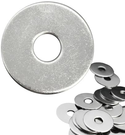 Flewdart rondelle acciaio M8 25pz, rondella piatta in acciaio inox 304 M8 x 30mm per dadi e bulloni