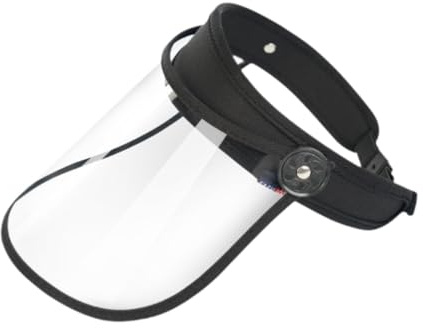 SZLIFE Visiera protettiva integrale per viso e viso, per, protezione completa, visiera trasparente, protezione dagli schizzi, per lavoro, Nero