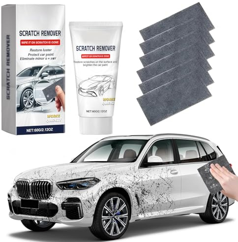 Kit di Riparazione Graffi per Auto (2025) | Lucidatore Professionale per Carrozzeria | Con Panno in Microfibra e Pasta Correttiva | Rimuove e Ripristina Rapidamente per Tutti i Tipi di Vernice