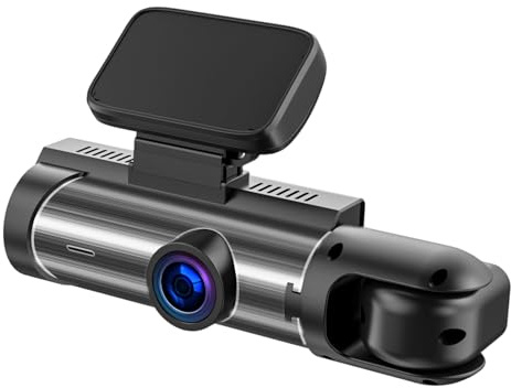 Telecamera di sicurezza per auto, con visione notturna, doppio registratore in metallo, senza fili, per interni, guida, camion, strada, viaggi, traffico, parcheggio, corsia di backup