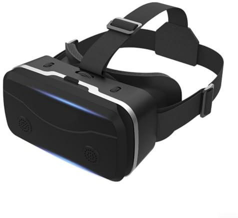 VR-headset för telefon med kontroll, uppslukande 3D-glasögon med anti-blått ljus HD-linser, mobilspel virtuell verklighet (svart)