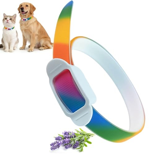 Zeckenhalsband, Verstellbar Zecken- & Flohschutz Halsband Hund, Zeckenhalsband für Hunde, Natürlicher Zeckenschutz, für kleine, mittlere und große Haustiere 6 Monate Schutz