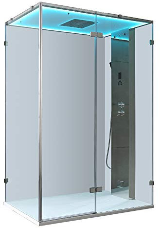 AWT Dampfdusche LD111F15 silber/150x90/rechts