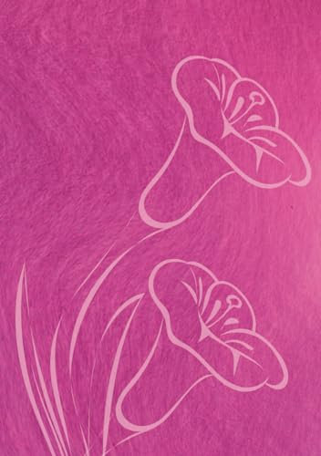 Dark Pink Bellflower Lined Journal