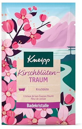 Kneipp Cristalli da bagno per fiori di ciliegio – Additivo per il bagno con estratto di fiori di ciliegio di alta qualità – vegano – 60 g