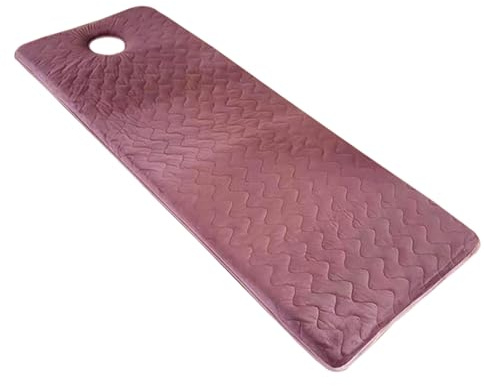 Mswborml Cómodo Colchoneta para Camilla de Pestanas, Suave Colchón para Camilla de Masaje con Agujero, Plegable Colchón de Cama de SPA para Camilla de SPA, Salón de Belleza,B,60x180cm/23x71in