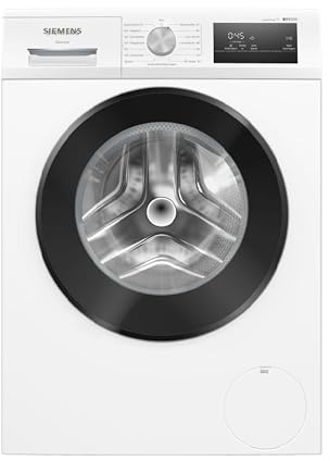 Siemens WM14N002 iQ300, Waschmaschine, Frontlader, 8 kg, max. 1400 UpM, speedPack M - schneller waschen, LED-Display simple Touch, smartFinish - bis zu 50% weniger Knitterfalten, iQdrive