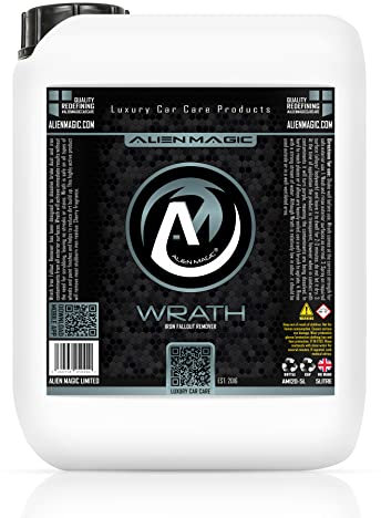 Alien Magic Wrath Iron Fallout Remover 5 Litre - pH Neutral Formula for Safe Removal of Iron Contamination on Paintwork & Wheels - Cherry Scent