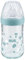 NUK Nature Sense Glasflasche mit Silikon-Trinksauger mittelgroß (0-6 Monate), Grün, 240 ml