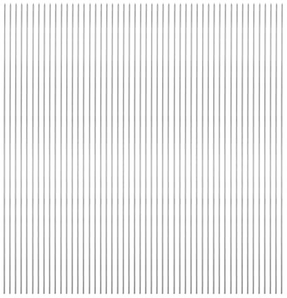 QUARKZMAN 50 piezas de Brochetas de Metal 34cm x 1.9mm Palitos Redondos de Acero Inoxidable Reutilizables para Barbacoa al Aire Libre Parrilla de Barbacoa para Carne Camarones