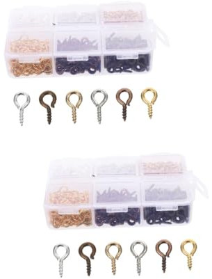 GLEAVI Mini Tornillo De Ojo De Metal Para Joyas Accesorios De Manualidades Para Creaciones Únicas Bisutería y Proyectos De Manualidades