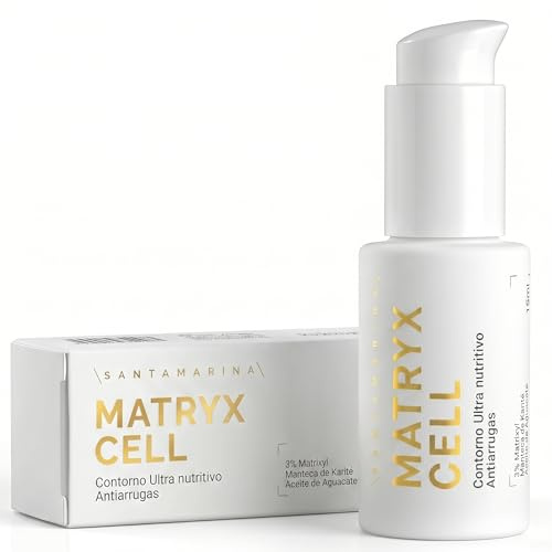 Santamarina Cosmetics - Contorno de Ojos Antiarrugas - MATRYXCELL15 ml - Matrixyl 3000 - Acción Triple Arrugas · Ojeras · Bolsas - Tratamiento Ojos + Labio Superior - Aguacate y Karité