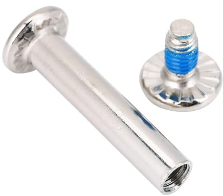 Dioche Ejes de Ruedas de Patinaje de, Juego de 10 Tornillos de Repuesto para Patines en Línea (Longitud Interior 31mm)