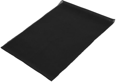 Sxhlseller Tessuto di Altoparlanti Buccia per la Protezione della Polvere, Ricoperta di Altoparlanti Resistenti a Graffi, Accessori Armoniosi per Apparecchiature, Tessuto a Rete Antocrisp (BLACK)