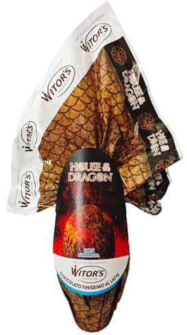 Witor’s Uovo di Pasqua HOUSE OF THE DRAGON 240 g – Cioccolato Finissimo al Latte con Sorpresa