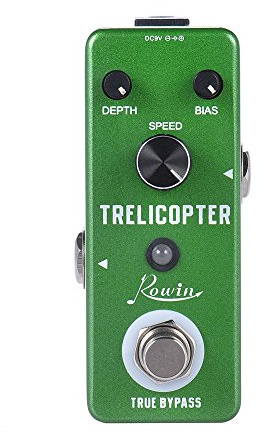 Ainoli Mini Tremolo Pedal de Efecto de Guitarra True Bypass Cuerpo de aleación de Aluminio