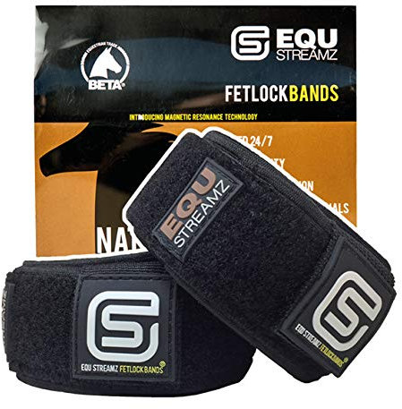 EQU StreamZ Magnetic Horse Bands/Boots (pair)| Non Invasive 'no-heat' Magnetism | Suitable 24x7 use & pre & post exercise | For hocks & fetlocks | Full body coverage | Advanced Magnetic Technology