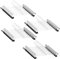 WEIDMAX Metall Hosenbügel Kleiderbügel, Starke Chrom Rockbügel mit Verstellbaren Clips, Hosenbügel aus Metall, Platzsparende Kleiderbügel für Hosen Socken Röcke, 40 Stück