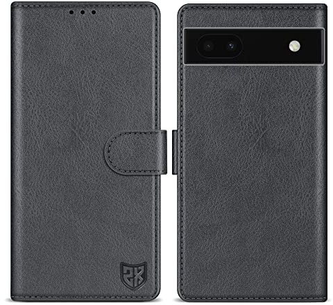 ZZXX for Google Pixel 6a Wallet Case with [RFID Blocking] Card Slot Kickstand Magnetic Closure Leather Flip Fold Protective Phone Case for Google Pixel 6a Case Wallet(Grey-6.1 inch)