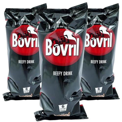 Bovril Bundle of 3 x Bovril Beef Flavoured instant in-cup Drink 6 Pack (18 in-cup drinks)