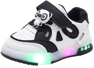 Chaussures Lumineuses LED pour Filles, Chaussures de Marche pour Tout-Petits, Chaussures décontractées pour Enfants et bébés Fille Rose Hiver
