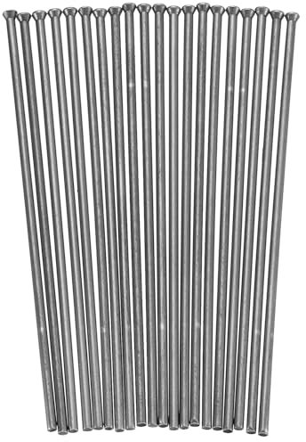 sourcing map 50pcs Descaling Needles 4mm x 7 Manganese Steel Replacement Needles for Needle Scaler Air Needle Scaler Fittings Flat Point for Removing Rust Paint Weld Slag